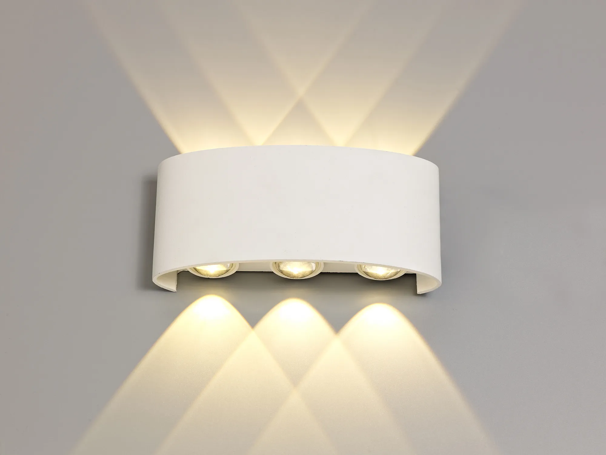 Leoni Wall Light 6W LED IP54 Sand White D0450  Deco Leoni